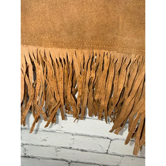 Brill Bros Timberline Milwaukee Brown Suede Fringed Jacket size 44 Large Vintage - Picture 6 of 13